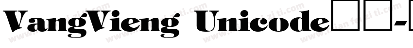 VangVieng Unicode字体字体转换
